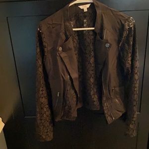 Candies brand, size large, cropped lace blazer, excellent condition